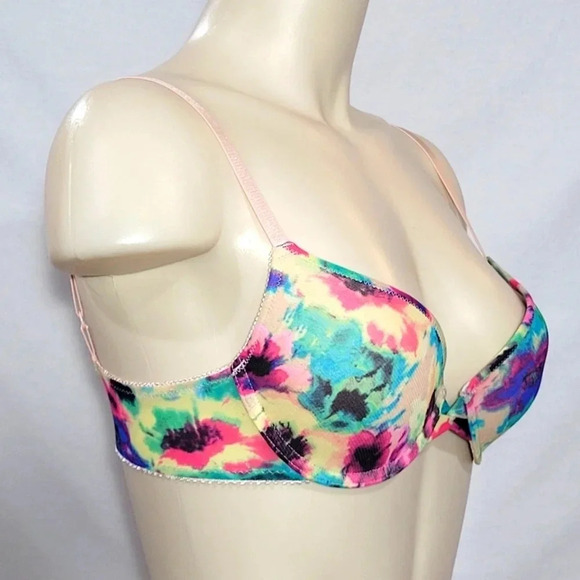 34D On Gossamer Mesh Bump It Up Push‎ Up UW Bra Multi NWT - Picture 2 of 3